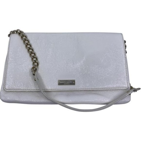 kate spade Handbags - kate spade cream patent leather shoulder bag